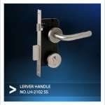 LH-2102SS ชุดกุญแจมือจับก้านโยก สแตนเลส ระบบทั่วไป Stainless Steel Motise Lock Entrance Set*คลิกดูรายละเอียดเพิ่มเติม