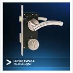 LH-2106SS ชุดกุญแจมือจับก้านโยก สแตนเลส ระบบทั่วไป Stainless Steel Motise Lock Entrance Set*คลิกดูรายละเอียดเพิ่มเติม