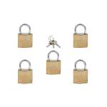 IsOn กุญแจสปริงเหล็ก สีทอง ระบบรหัสเหมือน (Key Alike / Steel  Padlock-Spring)