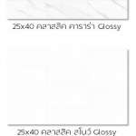 กระเบื้อง บุผนัง 10x16" | 25x40cm คลาสสิค คาราร่า Glossy | คลาสสิค สโนว์ Glossy *คลิกดูรายละเอียดเพิ่มเติม