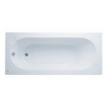TF-8151-WT อ่างอาบน้ำอะครีริค สีขาว พร้อมสะดือป๊อปอัพ  Bathtub with POPUP plug 170 x 75 cm.