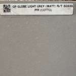 GP GLOBE LIGHT GREY 60x60cm R/T COTTO PM MATT