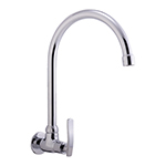 ก๊อกซิงค์เดี่่ยว งวงโค้ง ออกกำแพง Ceramic Sink Wall-Mounted Long Curve Faucet 0