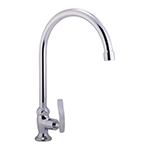 ก๊อกซิงค์เดี่่ยว งวงโค้ง ขึ้นจากซิงค์ Ceramic Sink Long Curve Faucet 0