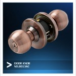 IsOn ลูกบิดประตู ระบบลูกปืน หัวกลม-จานใหญ่ 75 มม. หนา8มม. (Knobset Pin Tumber System) NO.8013 AC  0