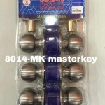 8014-MK ลูกบิดสแตนเลส 1 SET 3 ลูก*กุญแจ12ดอก/มาสเตอร์คีย์3+กุญแจต่อลูก9ดอก 0