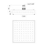 FJVHS-118ZAS หัวฝักบัวทรงสี่เหลี่ยม 8 นิ้ว*คลิกดูรายละเอียด