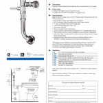 SLOAN GEM-2 FLUSH VALVE BACK SPUD 120 XYV YG*ลดล้างสต๊อก 3 ชุดหมดแล้วหมดเลย คลิกดูเงื่อนไขรายละเอียด