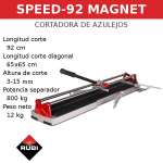 คลิกเลย RUBI เครื่องตัดกระเบื้อง ขนาด 92 ซม. รุ่น Speed 92-Magnet
