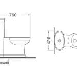 คลิกเลย AQ 916363 สุขภัณฑ์ชิ้นเดียว แบบท่อลงพื้น AQUAFLEX