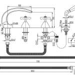 PA 17CR109QE ก๊อกผสมขึ้นจาก อ่างอาบน้ํา 5 รูก๊อก รุ่น Libety