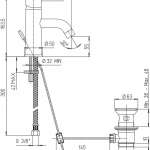 PA 78CR211 ก๊อกล้างหน้าผสมน้ำร้อน-เย็น พร้อมป๊อปอัพ รุ่น COX