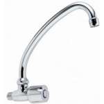 PA 24CR519QE(S) ก๊อกซิงค์น้ําเย็นเดี่ยว ตัว C สเปาท์ ออกจากกําแพง (ไส้เซรามิควาล์ว) รุ่น TRISS CLASSIC 0