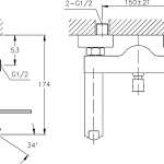 RA 892732C ก๊อกผสมน้ำร้อนเย็น สำหรัลงอ่าง รุ่น SIENA