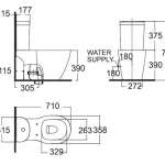 TF-2705/EB-FB104SW สุขภัณฑ์ แบบสองชิ้น 3/4.5 ลิตร รุ่น CONCEPT D-SHAPE 