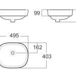 คลิกดูรายละเอียดสินค้าเพิ่มเติม  TF-0950-WT อ่างล้างหน้าแบบวางบนเคาน์เตอร์ รุ่น Active