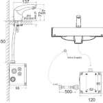 A-8611-000-50 ก๊อกน้ำเย็นอ่างล้างหน้าอัตโนมัติ รุ่น Senseflow