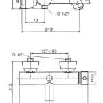 A-2811-611-000  ก๊อกผสมอ่างอาบน้ำ แบบติดผนัง พร้อมชุดฝักบัวสายอ่อน รุ่น CELIA *คลิกดูรายละเอียดเพิ่มเติม