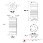 AV 4000 แท้งค์น้ำสแตนเลส ความจุ : 4000 ลิตร  เส้นผ่านศูนย์กลาง : 1.39 ม.  ความสูงของตัวถัง : 3.04 ม.  ความสูงขาตั้ง : 0.33 ม.  ความสูงรวมทั้งหมด : 3.18 ม. ทางน้ำเข้า : Ø 3/4" (นิ้วแป๊บ)  ทางน้ำออก : Ø 2" (นิ้วแป๊บ)
