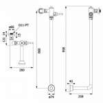 HFVSR-6120S4 ฟลัชวาล์วชักโครกนั่งยอง แบบก้านโยก ท่อโค้ง*คลิกดูเงื่อนไข