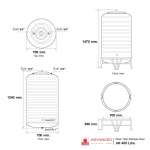 AR400 แท้งค์น้ำสแตนเลส+ขาตั้ง 400 ลิตร*คลิกดูรายละเอียดเพิ่มเติมค่ะ