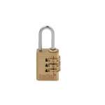 IsOn กุญแจล็อครหัส ทองเหลือง แบบตัวเลข 3 หลัก (3 Dight Travel Lock) NO.AR 322 B