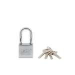 IsOn กุญแจคล้อง เหล็ก ชุบโครเมียม ระบบวงแหวน (Steel Padlock-Disc) 0