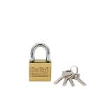 IsOn กุญแจคล้อง เหล็ก ชุบทองเงา-ด้าน ระบบวงแหวน (Steel Padlock-Disc) NO.888 (CP)