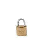 IsOn กุญแจสปริงเหล็ก ชุบทอง ขนาด 25-50 มม. (Solid Steel Padlock-Spring)