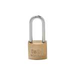 IsOn กุญแจสปริงเหล็ก ชุบทอง ขนาด 25-50 มม. (Solid Steel Padlock-Spring)