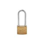 IsOn กุญแจสปริงเหล็ก ชุบทอง ขนาด 25-50 มม. (Solid Steel Padlock-Spring)