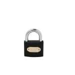 IsOn กุญแจสปริงเหล็กดำ ขนาด 25-50 มม. (Solid Steel Padlock-Spring)