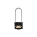 IsOn กุญแจสปริงเหล็กดำ ขนาด 25-50 มม. (Solid Steel Padlock-Spring)