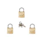 IsOn กุญแจสปริงทองเหลือง ขนาด 20 มม. ระบบรหัสเหมือน (Key Alike / Brass Padlock-Spring) 0