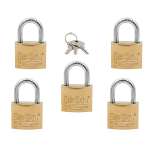 IsOn กุญแจสปริงเหล็ก สีทอง ระบบรหัสเหมือน (Key Alike / Steel  Padlock-Spring)