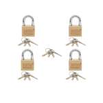 IsOn กุญแจคล้อง ทองเหลือง ระบบมาสเตอร์คีย์ (Master Key / Solid Brass Padlock-Disc) M.K.450