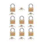 IsOn กุญแจคล้อง ทองเหลือง ระบบมาสเตอร์คีย์ (Master Key / Solid Brass Padlock-Disc) M.K.450