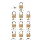 IsOn กุญแจคล้อง ทองเหลือง ระบบมาสเตอร์คีย์ (Master Key / Solid Brass Padlock-Disc) M.K.450