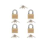 IsOn กุญแจคล้อง ทองเหลือง ระบบมาสเตอร์คีย์ (Master Key / Solid Brass Padlock-Disc) M.K.450