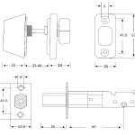 IsOn ลูกบิดเสริมความปลอดภัย แบบกุญแจด้านเดียว (Single Deadbolt) NO.D7000-SS