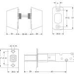 IsOn ลูกบิดเสริมความปลอดภัย แบบกุญแจ 2 ด้าน (Double Deadbolt) NO.D7008