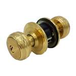 IsOn ลูกบิดประตู ระบบลูกปืน หัวเบนซ์-จานใหญ่ 75 มม. (Knobset Pin Tumber System) NO.8789 PG/GOLD 0