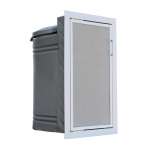 DOS EXTRA Series ถังขยะฝังกำแพงสำเร็จรูป ขนาด 60 ลิตร สี Mountain Gray มือจับขวา