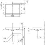 LW645JW/F-1 อ่างล้างหน้าวางบนเคาน์เตอร์ 