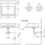 LW711RCB อ่างล้างหน้าวางบนเคาน์เตอร์ (1 รูก๊อก) เคลือบสาร CEFIONTECT