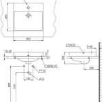 L710CS อ่างล้างหน้าวางบนเคาน์เตอร์ (1 รูก๊อก) เคลือบสาร CEFIONTECT