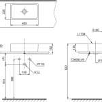 L1734 อ่างล้างหน้าวางบนเคาน์เตอร์ ขนาด (เคลือบสาร CEFIONTECT)