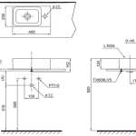 L1634 อ่างล้างหน้าวางบนเคาน์เตอร์ 