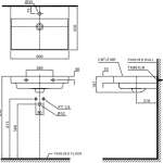 LW1216CK อ่างล้างหน้าแขวนผนัง (1 รูก๊อก) เคลือบสาร CEFIONTECT