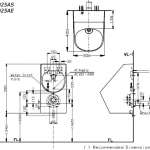 USWN925AE โถปัสสาวะชายแบบแขวนผนัง พร้อมฟลัชวาล์วระบบเซ็นเซอร์ในตัว  (ใช้ไฟฟ้า 220V)  ขนาด 380x420x920 มม. 